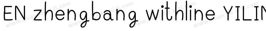 EN zhengbang withline YILIN字体转换